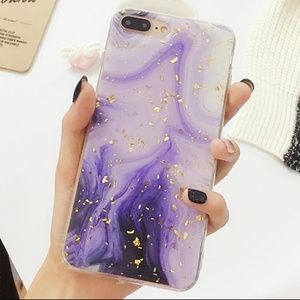 Accessories - NEW iPhone X/XS Purple and Gold Foil Case Accessories - NEW iPhone X/XS Purple and Gold Foil Case